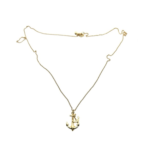 ★ NWOT J.crew Big & Small Anchor Necklace - Color Gold ★ - Picture 10 of 10